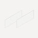 Robern VM2SKH1D21 Cartesian & Profiles Side Kit, 7-1/2" H x 21" D - side view