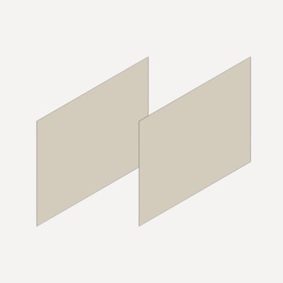 Robern VM2SKH2D21 Cartesian & Profiles Side Kit, 15" H x 21" D - side view