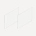 Robern VM2SKH2D21 Cartesian & Profiles Side Kit, 15" H x 21" D - side view