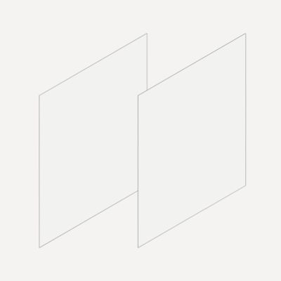 Robern VM2SKH3D21 Cartesian & Profiles Side Kit, 22-1/2" H x 21" D - side view