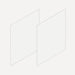 Robern VM2SKH3D21 Cartesian & Profiles Side Kit, 22-1/2" H x 21" D - side view
