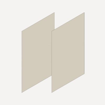 Robern VM2SKH4D21 Cartesian & Profiles Side Kit, 30" H x 21" D - side view