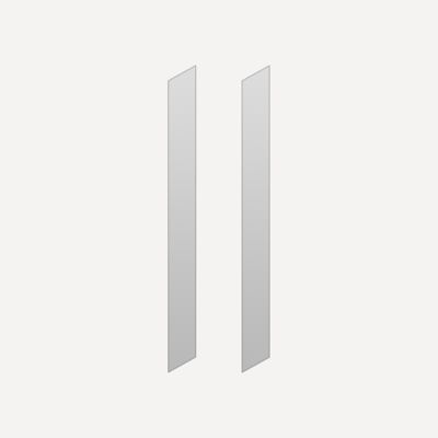 Robern RSMK36D4P Cabinet Side Kits, 4" x 36" x 2/25", Surface-Mount, for R3 Series Cabinets - side view