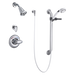 Commercial T13H: Universal Dual Shower Trim, Diverter, Hand Shower, and Grab Bar