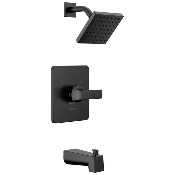 Delta Velum T14437 Monitor 14 Series Tub & Shower - Matte Black