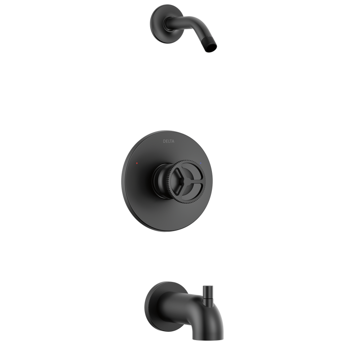 Delta Trinsic T14458 Tub Shower Trim Less Shower Head - Matte Black