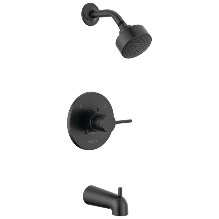 Delta Modern T14459 Monitor 14 Series Tub & Shower Trim - Matte Black