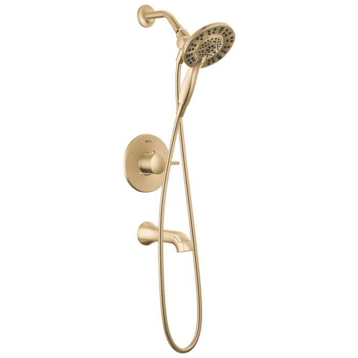 Delta Albion T144855 Monitor 14 Series Tub and Shower Trim Only with In2ition Hand Shower - Champagne Bronze
