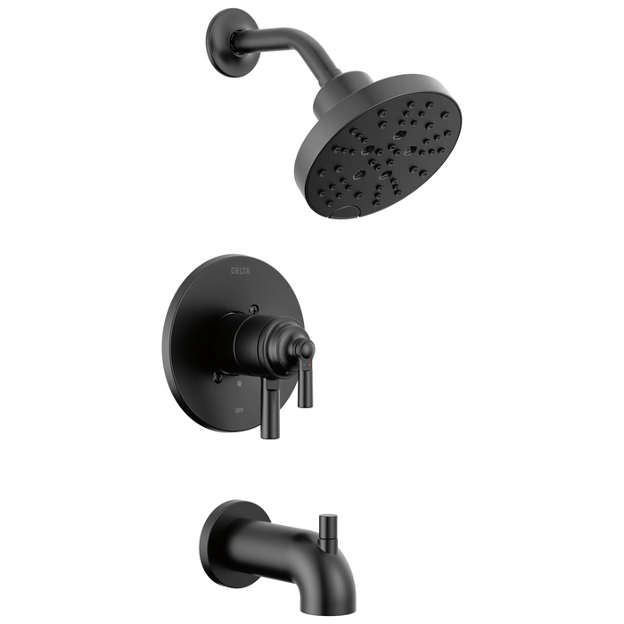 Delta Saylor T17435 Monitor 17 Series Tub & Shower Trim - Matte Black