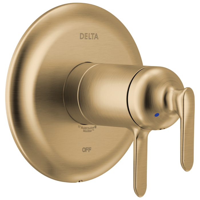 Delta Bonacci T17T045 17T Series Valve Only Trim - Lumicoat Champagne Bronze