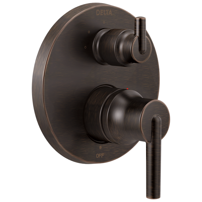 Delta T24859 Trinsic Contemporary Two Handle Monitor 14 Series Valve Trim with 3-Setting Integrated Diverter