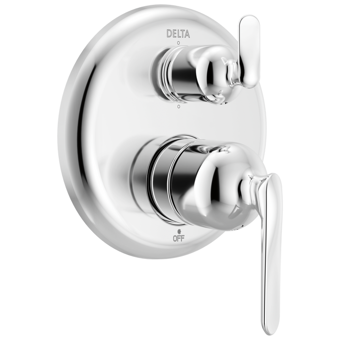 Delta Bonacci T24945 14 Series 6-Setting Integrated Diverter Trim - Lumicoat Chrome