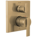 Delta Delta Ara: Angular Modern Monitor 14 Series Valve Trim with 6-Setting Integrated Diverter