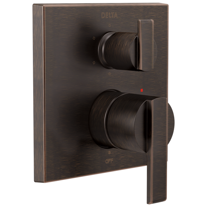 Delta T24967 Ara Angular Modern Monitor 14 Series Valve Trim with 6-Setting Integrated Diverter