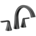 Delta Lineax T2762 Roman Tub Trim - Matte Black