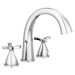 Delta Stryke: Three Hole Roman Tub Trim