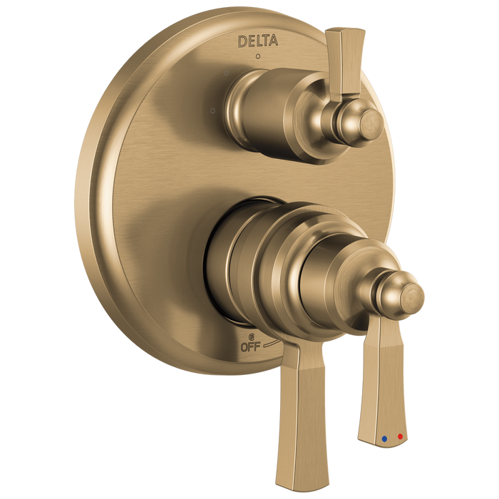 Delta Delta Dorval™: Traditional 2-Handle Monitor 17 Series Valve Trim with 3 Setting Diverter