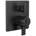 Delta Delta Ara: Angular Modern Monitor 17 Series Valve Trim with 3-Setting Integrated Diverter