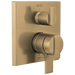 Delta Delta Ara: Angular Modern Monitor 17 Series Valve Trim with 3-Setting Integrated Diverter
