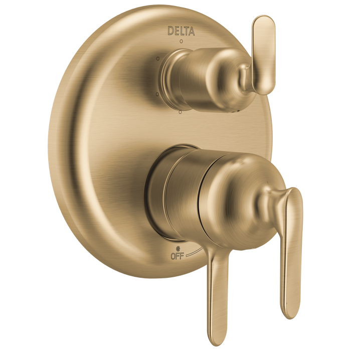 Delta Bonacci T27945 17 Series 6-Setting Integrated Diverter Trim - Lumicoat Champagne Bronze