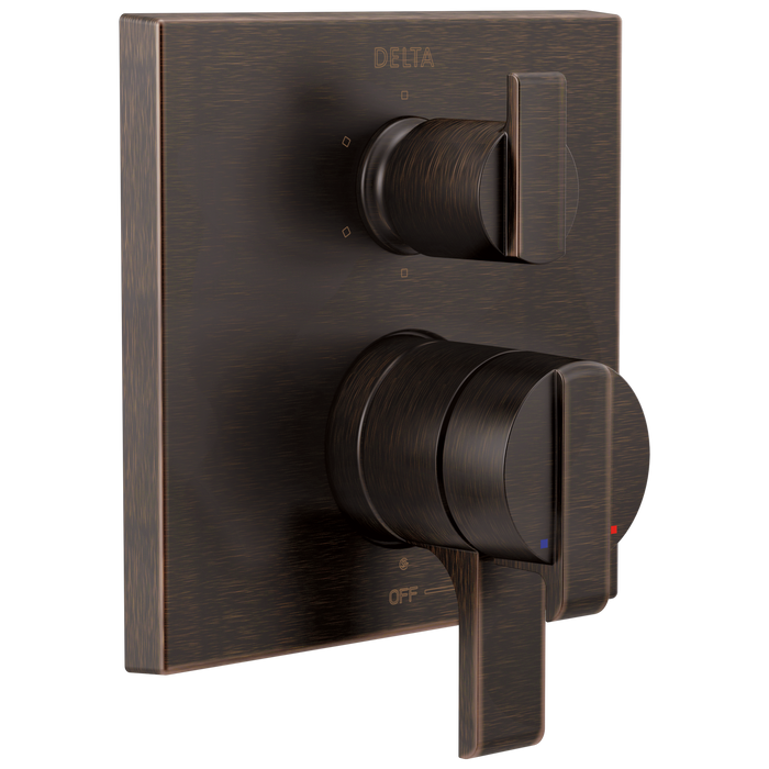 Delta T27967 Ara Angular Modern Monitor 17 Series Valve Trim with 6-Setting Integrated Diverter