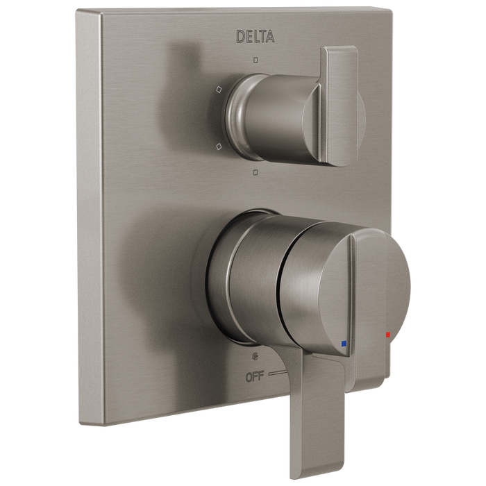 Delta T27967 Ara Angular Modern Monitor 17 Series Valve Trim with 6-Setting Integrated Diverter