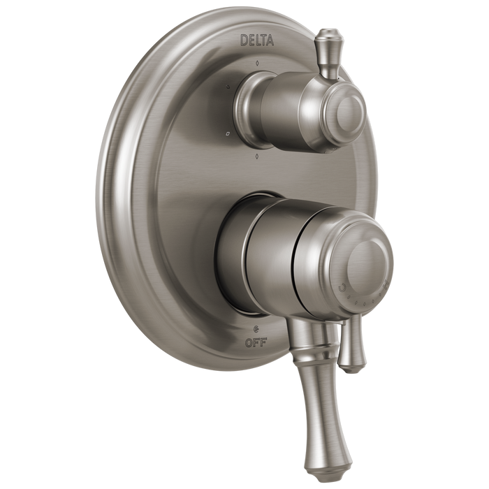 Delta T27997 Cassidy Traditional 2-handle Monitor 17 Series Valve Trim with 6-Setting Integrated Diverter