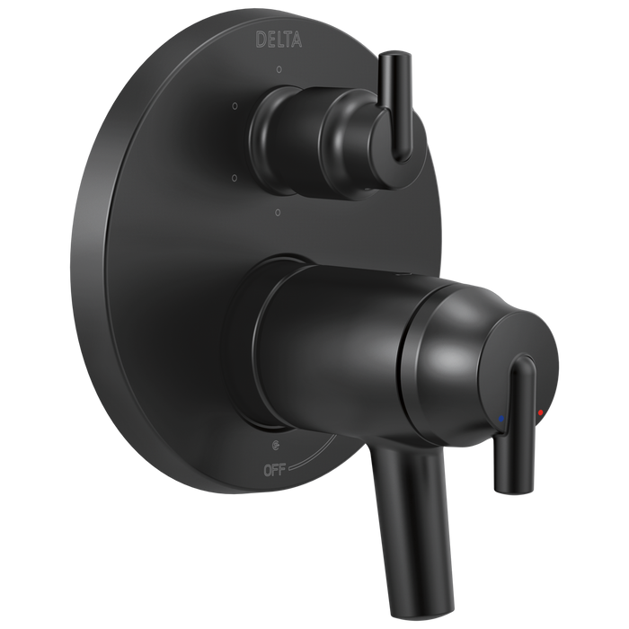 Contemporary TempAssure 17T Series Valve Trim with 6-Setting Integrated Diverter