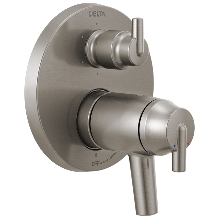 Delta T27T959 Trinsic Contemporary Two Handle Tempassure 17T Series Valve Trim with 6-Setting Integrated Diverter
