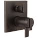 Angular Modern TempAssure 17T Series Valve Trim with 6-Setting Integrated Diverter