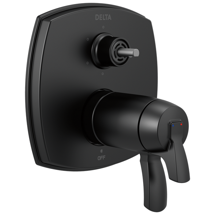 Delta T27T976-LHP Stryke 17 Thermostatic Integrated Diverter Trim with Six Function Diverter Less Diverter Handle