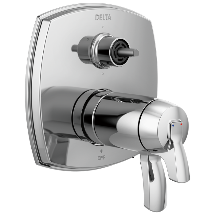 Delta T27T976-LHP Stryke 17 Thermostatic Integrated Diverter Trim with Six Function Diverter Less Diverter Handle