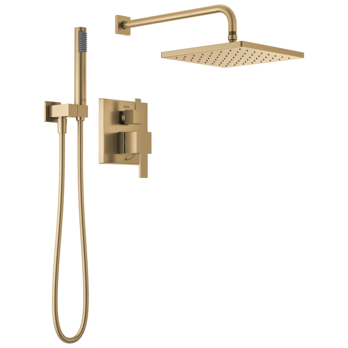 Delta Modern T342701 Monitor 14 Series Shower with Raincan & Hand Shower - Champagne Bronze