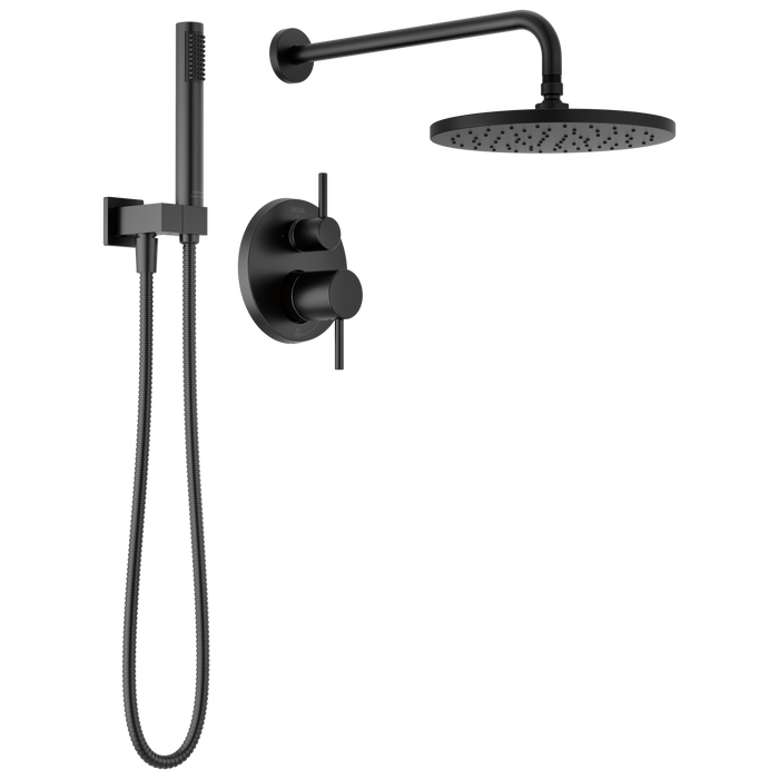 Delta Modern T342702 Monitor 14 Series Shower with Raincan & Hand Shower - Matte Black