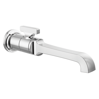 Delta Tetra: Single Handle Wall Mount Bathroom Faucet Trim