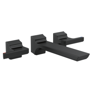 Delta Pivotal: Two-Handle Wall Mount Bathroom Faucet Trim