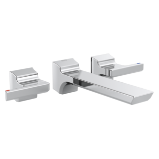 Delta Pivotal: Two Handle Wall Mount Bathroom Faucet Trim