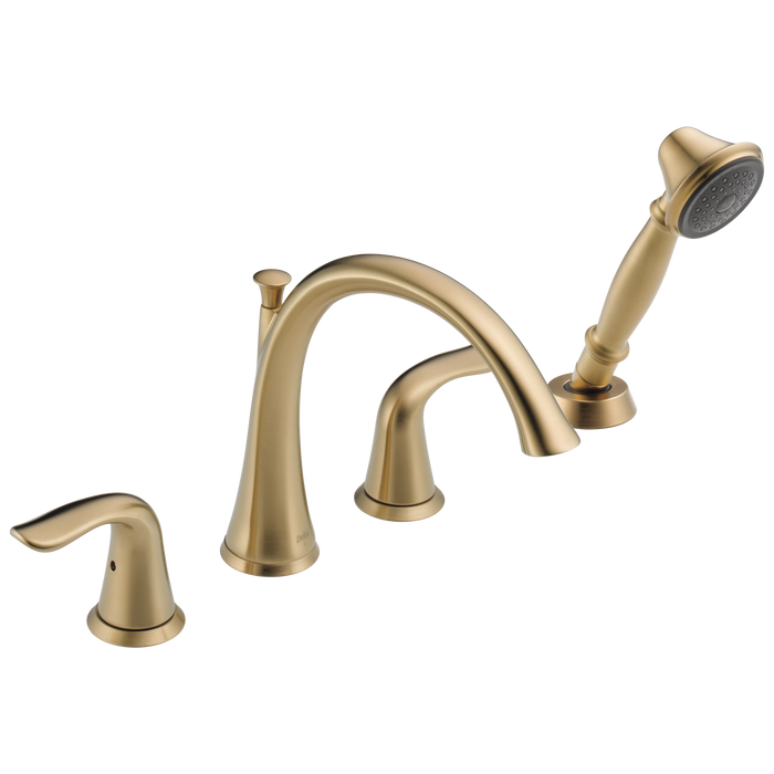 Delta T4738 Lahara Roman Tub with Handshower Trim
