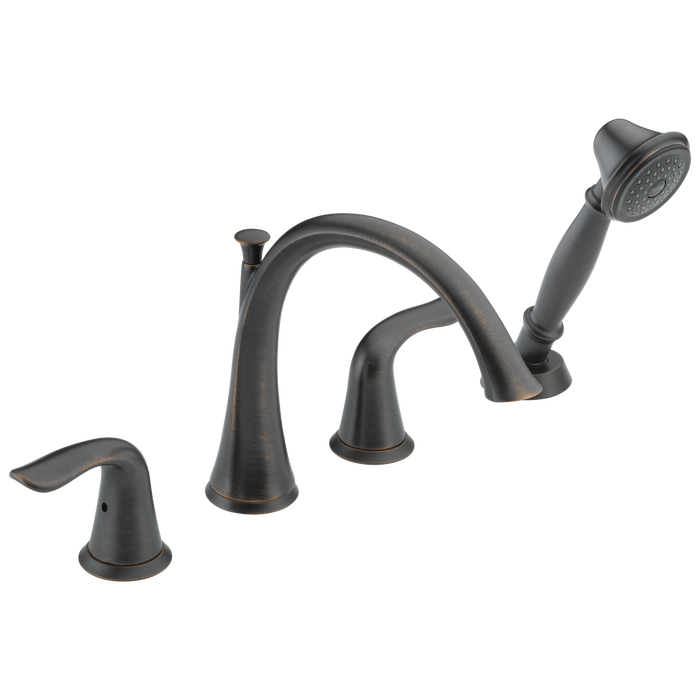 Delta T4738 Lahara Roman Tub with Handshower Trim