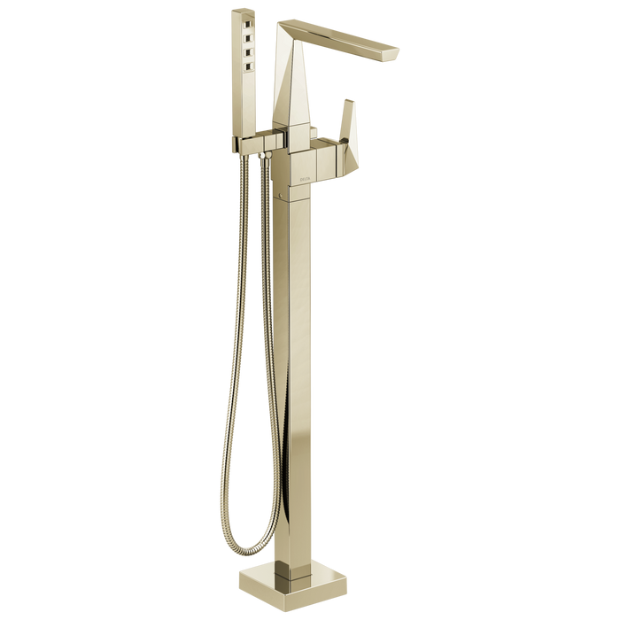 Delta Trillian: Single Handle Floor Mount Tub Filler Trim