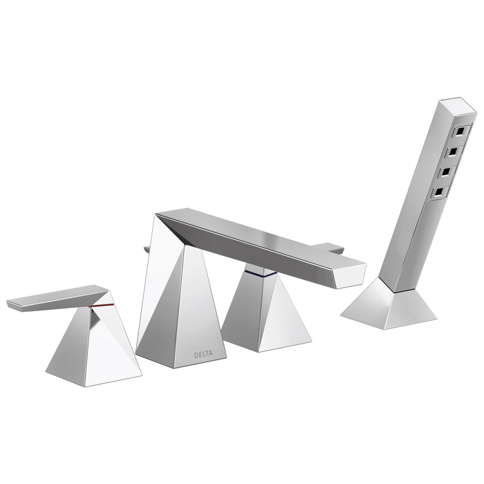 Delta Trillian: Two-Handle Roman Tub Trim with Hand Shower