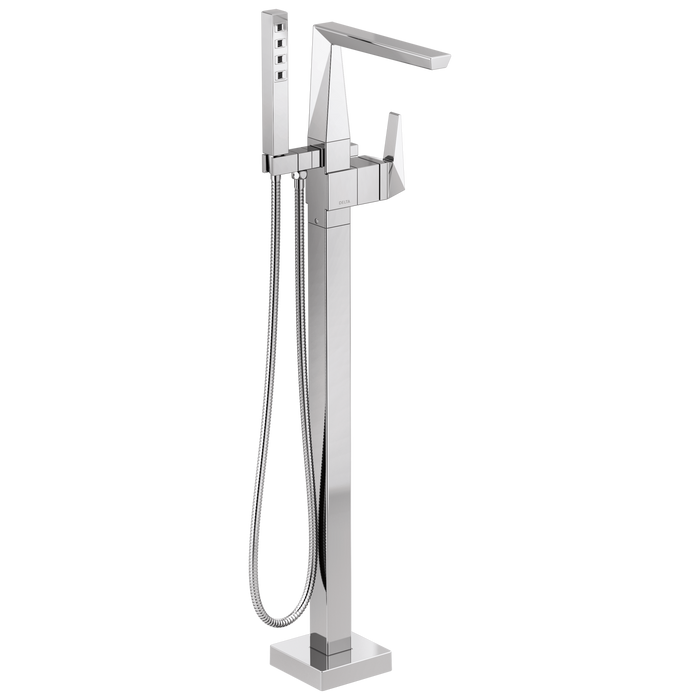 Delta Trillian: Single Handle Floor Mount Tub Filler Trim