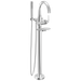 Delta Bonacci T4745-PN-PR Floor Mount Tub Filler Trim - Lumicoat Chrome