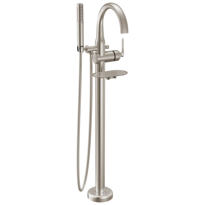 Delta Bonacci T4745-PN-PR Floor Mount Tub Filler Trim - Lumicoat Stainless