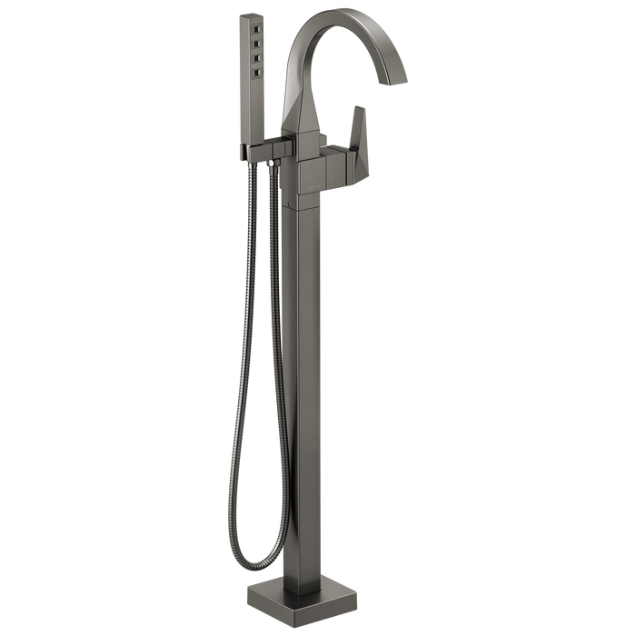 Delta Trillian: Single Handle Floor Mount Tub Filler Trim