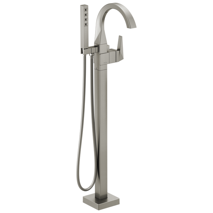 Delta Trillian: Single Handle Floor Mount Tub Filler Trim