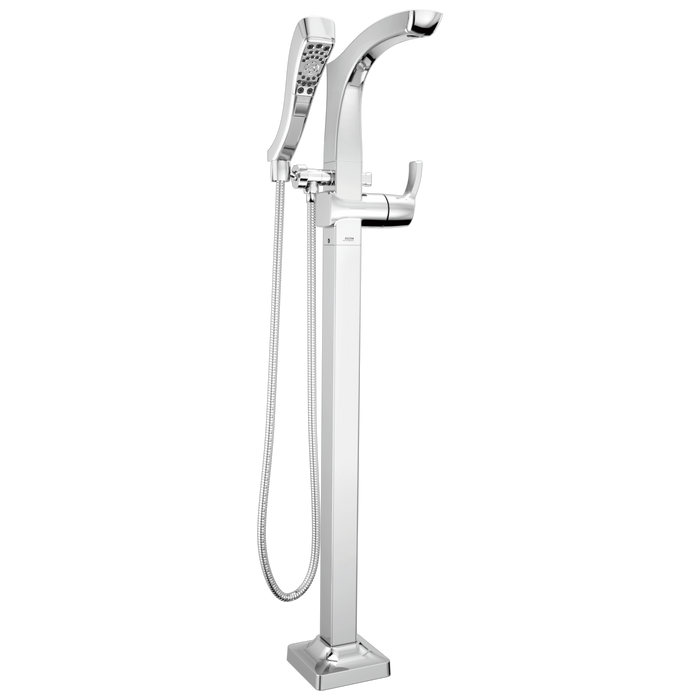 Delta T4752-FL Tesla Floor Mount Tub Filler Trim