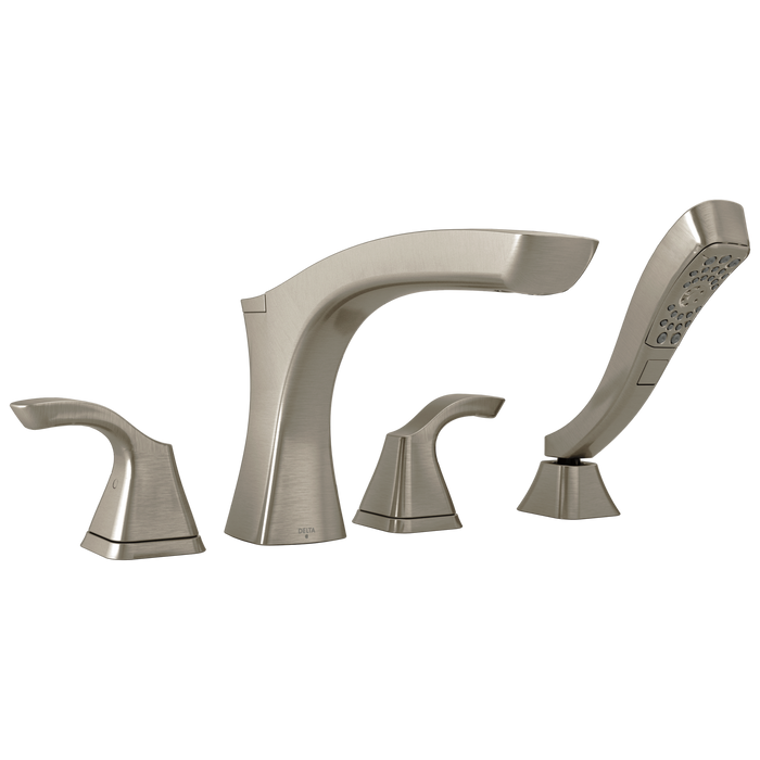 Delta T4752 Tesla Roman Tub with Hand Shower Trim