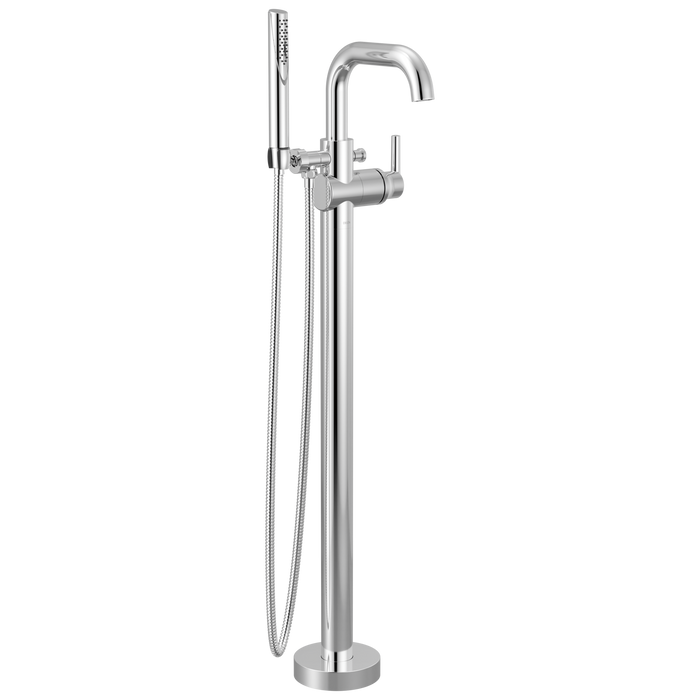 Delta Trinsic T4754 Floor Mount Tub Filler - Chrome