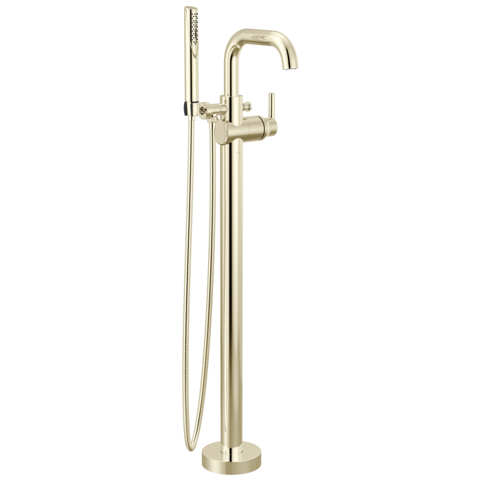 Delta Trinsic T4754 Floor Mount Tub Filler - Polished Nickel